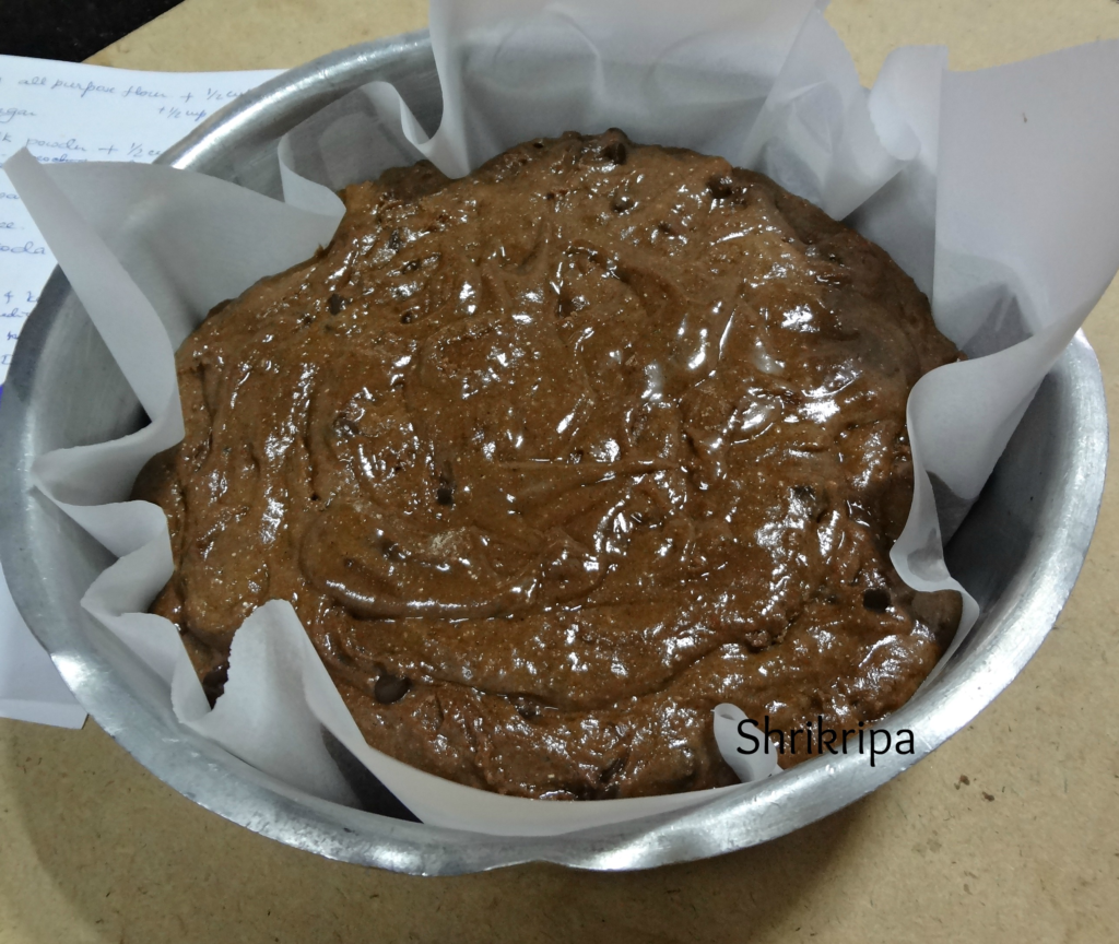 Chocolate cake from Ghee Residue